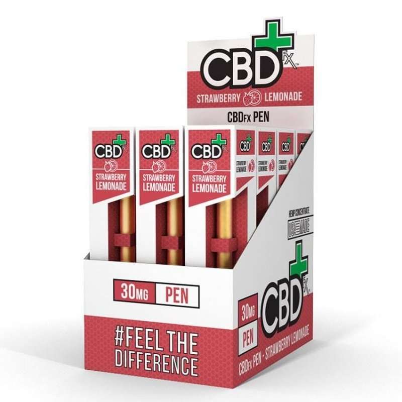 CBD Einweg Vape Pen / EZigarette Strawberry & Lemonade 30mg von CBDfx CannaVital Ihr